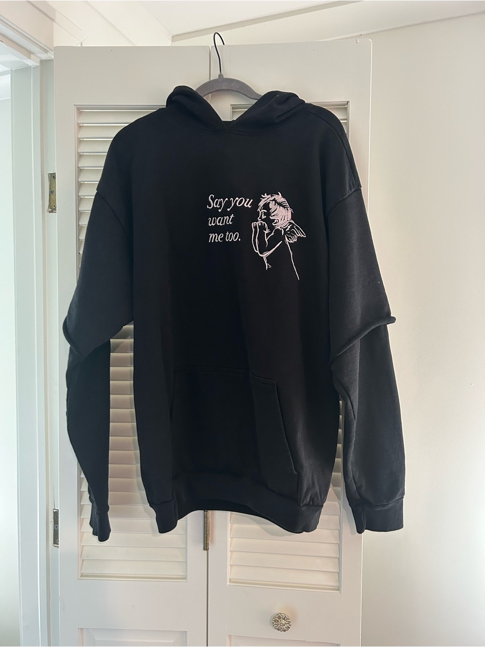 Boys Lie Say You Want Me Too Hoodie Black One Size 2020 Drop Rare Oversized